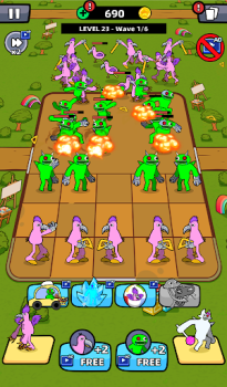 Baixar Merge Defense: Banban Fusion Arcade para Android captura de tela 2