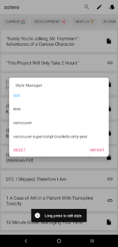 Baixar BibTex Manager Emprego para Android captura de tela 3