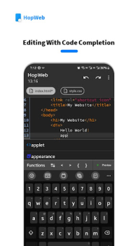Baixar HopWeb: Edit & Run PHP/HTML Ferramentas para Android captura de tela 2