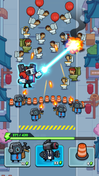 Baixar Alien Fight: Police vs Zombie Casual para Android captura de tela 2