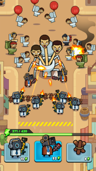 Baixar Alien Fight: Police vs Zombie Casual para Android captura de tela 3