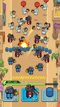Baixar Alien Fight: Police vs Zombie Casual para Android captura de tela 5