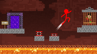 Baixar Corrida Salto Stickman Parkour Aventura para Android captura de tela 6