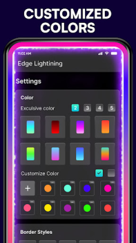 Baixar Iluminação de Borda - Borda Personalização para Android captura de tela 3