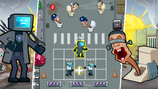 Baixar Merge War: Monster vs Cyberman Arcade para Android captura de tela 2