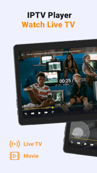 Baixar IPTV Player: Assista TV Vivo Editores e Reprodutores de Vídeo para Android captura de tela 6