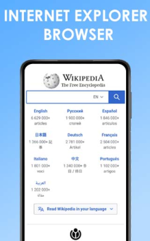 Baixar Web Browser- Internet Explorer Contato para Android captura de tela 4