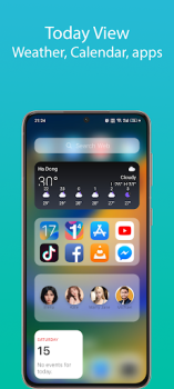 Baixar iOS 17 Launcher - Phone 14 Pro Personalização para Android captura de tela 5