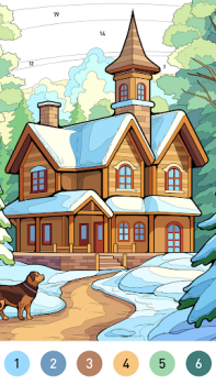 Baixar House Color by number game Educacional para Android captura de tela 3