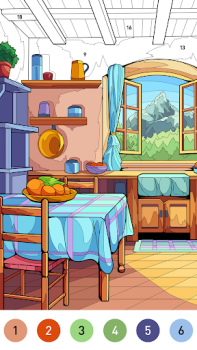 Baixar House Color by number game Educacional para Android captura de tela 4