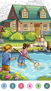 Baixar House Color by number game Educacional para Android captura de tela 5
