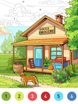 Baixar House Color by number game Educacional para Android captura de tela 7