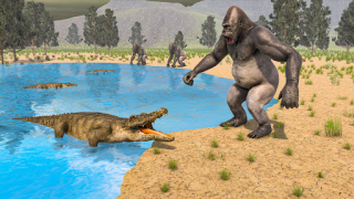 Baixar Angry Wild Gorilla Animal Game Aventura para Android captura de tela 2