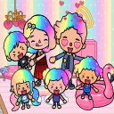 Baixar  Toka Boka Rainbow Hair Girl