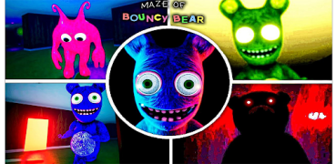 Baixar Maze Of Bouncy Bear scary game Aventura para Android captura de tela 4