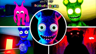 Baixar Maze Of Bouncy Bear scary game Aventura para Android captura de tela 7
