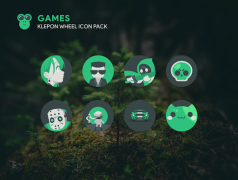 Baixar Klepon Wheel: Dark Icon Pack Personalização para Android captura de tela 2
