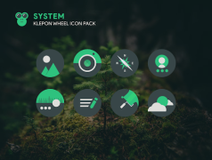 Baixar Klepon Wheel: Dark Icon Pack Personalização para Android captura de tela 4