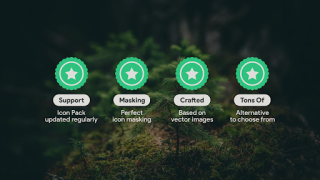 Baixar Klepon Wheel: Dark Icon Pack Personalização para Android captura de tela 6