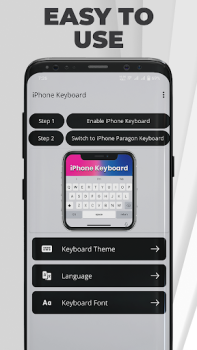 Baixar iPhone Keyboard Pro - iOS Personalização para Android captura de tela 2