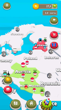 Baixar Country Balls: Idle War 3D Arcade para Android captura de tela 2