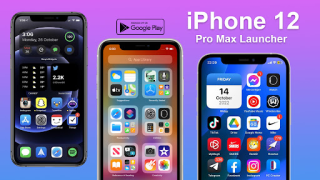 Baixar iphone 12 pro max launcher Personalização para Android captura de tela 2