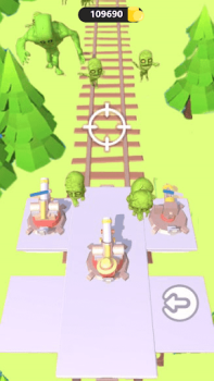Baixar Zombie Train Battle Casual para Android captura de tela 3