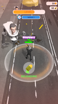 Baixar Skibidi War - Toilets Attack Casual para Android captura de tela 5