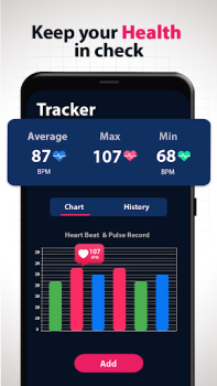 Baixar Monitor de Frequência Cardíaca Medicamento para Android captura de tela 4