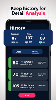 Baixar Monitor de Frequência Cardíaca Medicamento para Android captura de tela 6