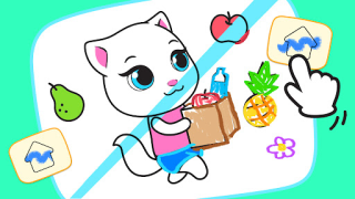 Baixar Talking Ginger Coloring Educação para Android captura de tela 3