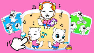 Baixar Talking Ginger Coloring Educação para Android captura de tela 4
