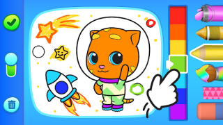 Baixar Talking Ginger Coloring Educação para Android captura de tela 5