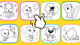 Baixar Talking Ginger Coloring Educação para Android captura de tela 6
