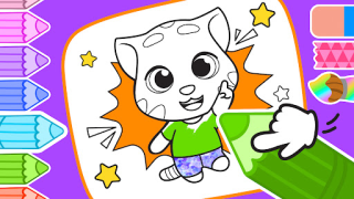 Baixar Talking Ginger Coloring Educação para Android captura de tela 7
