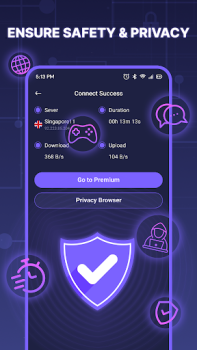 Baixar VPN - Fast Secure Proxy Ferramentas para Android captura de tela 7
