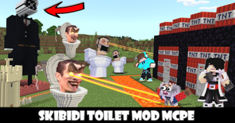 Baixar Skibidi Toilet 3 mod Minecraft Personalização para Android captura de tela 2