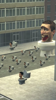 Baixar skibidi toilet game Simuladores para Android captura de tela 3