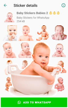Baixar Baby Stickers for WhatsApp Contato para Android captura de tela 4
