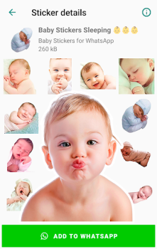 Baixar Baby Stickers for WhatsApp Contato para Android captura de tela 5