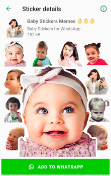 Baixar Baby Stickers for WhatsApp Contato para Android captura de tela 6