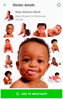 Baixar Baby Stickers for WhatsApp Contato para Android captura de tela 7