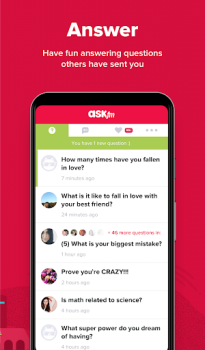Baixar ASKfm: Ask & Chat Anonymously Social para Android captura de tela 4