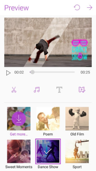 Baixar Редактор слайдшоу MiniMovie Editores e Reprodutores de Vídeo para Android captura de tela 3