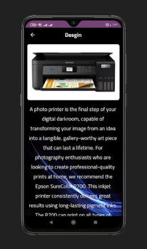 Baixar Epson l805 Printer Guid Ferramentas para Android captura de tela 2