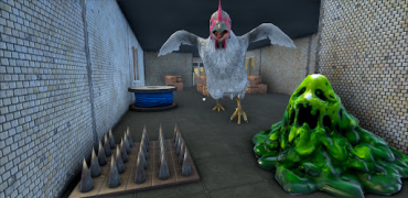 Baixar Evil Chicken: Scary Escape Jogos de ação para Android captura de tela 3