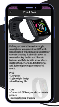 Baixar HONOR Band 6 smartwatch Guide Ferramentas para Android captura de tela 3