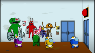 Baixar Imposter in Garten: 100 Doors Jogos de ação para Android captura de tela 3