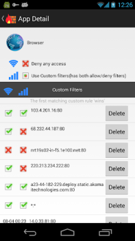 Baixar NoRoot Firewall Emprego para Android captura de tela 2
