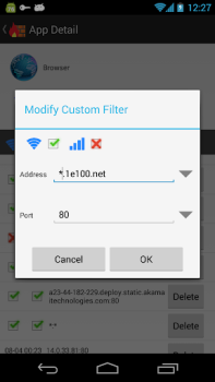 Baixar NoRoot Firewall Emprego para Android captura de tela 3